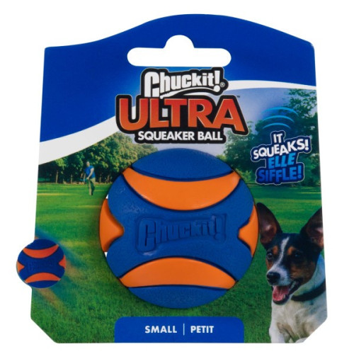 Chuck It Ultra Squeaker Ball 1 Pack Small 4.8cm